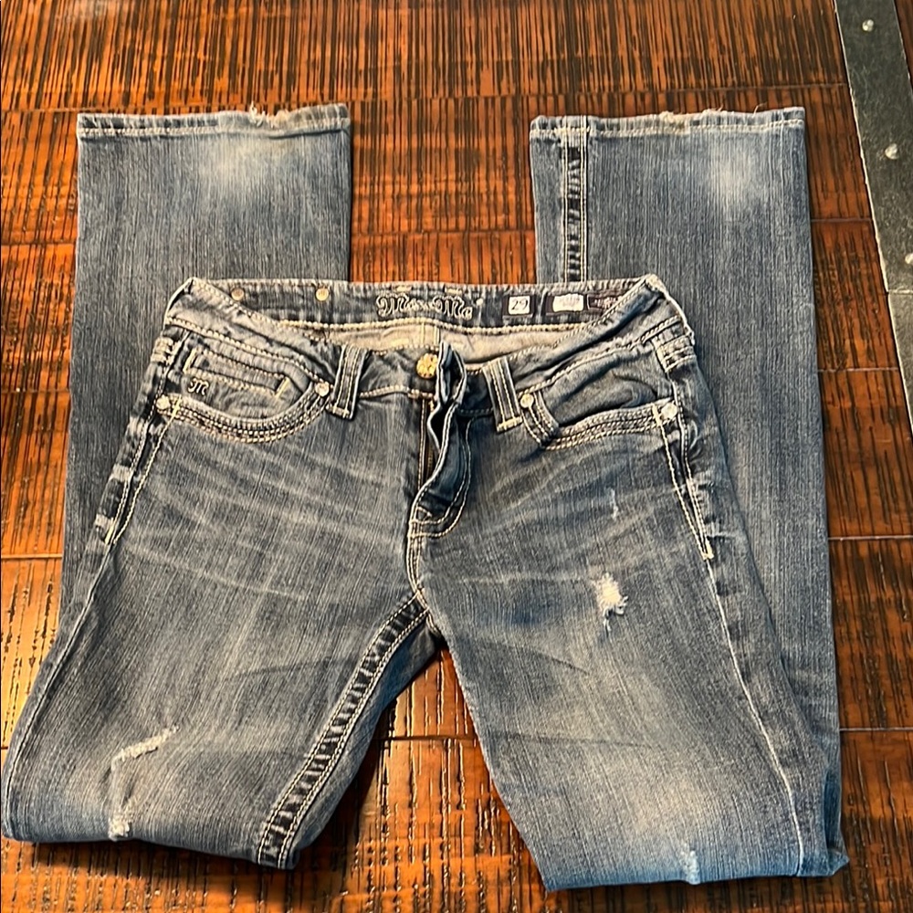 Miss Me Women's Faded Blue Boot Cut Jeans